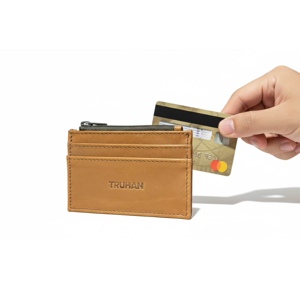 Tarjetero con zipper Truhan